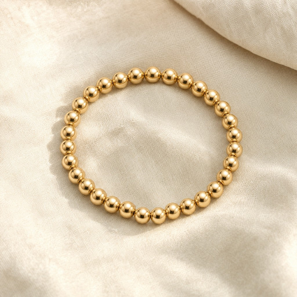 Tasbih Bracelet on cream linen