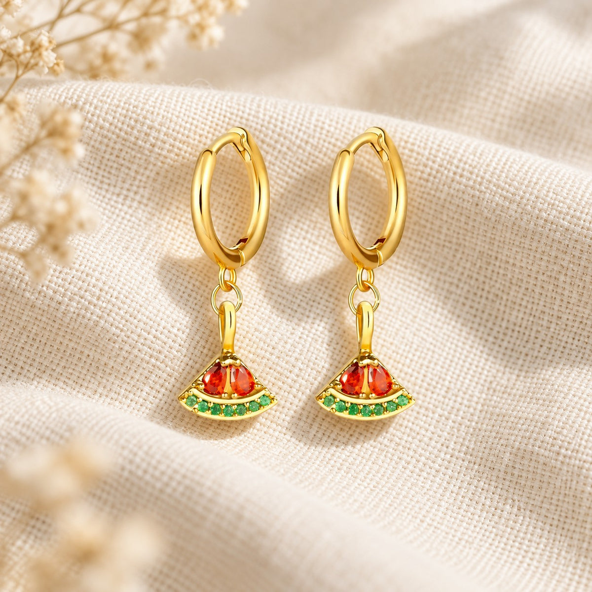 Close-up detail of the Palestine Watermelon Hoops