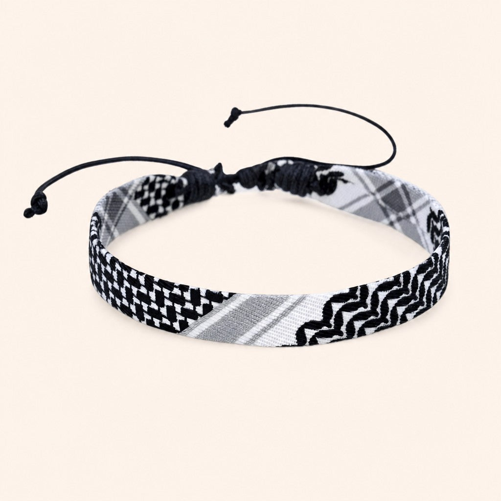 Keffiyeh Bracelet, gold finish