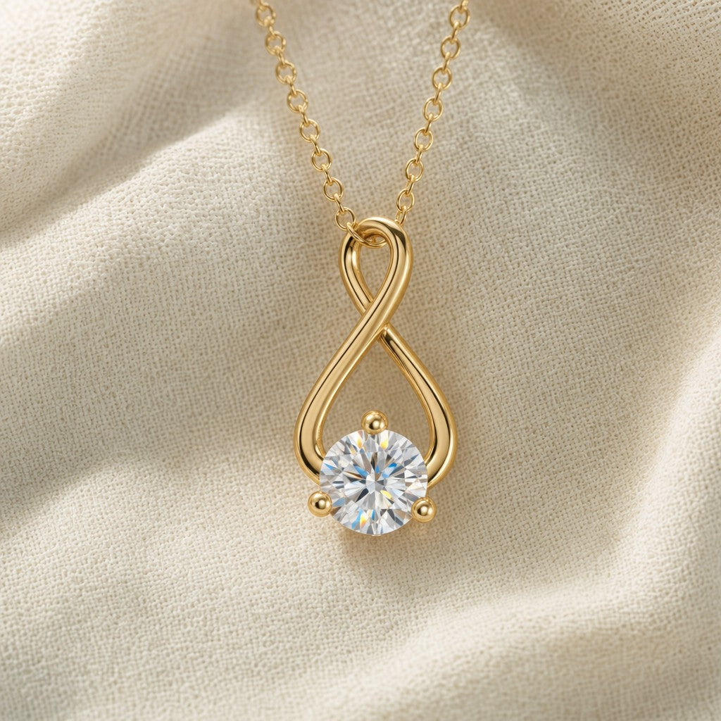 Najm Pendant on cream linen