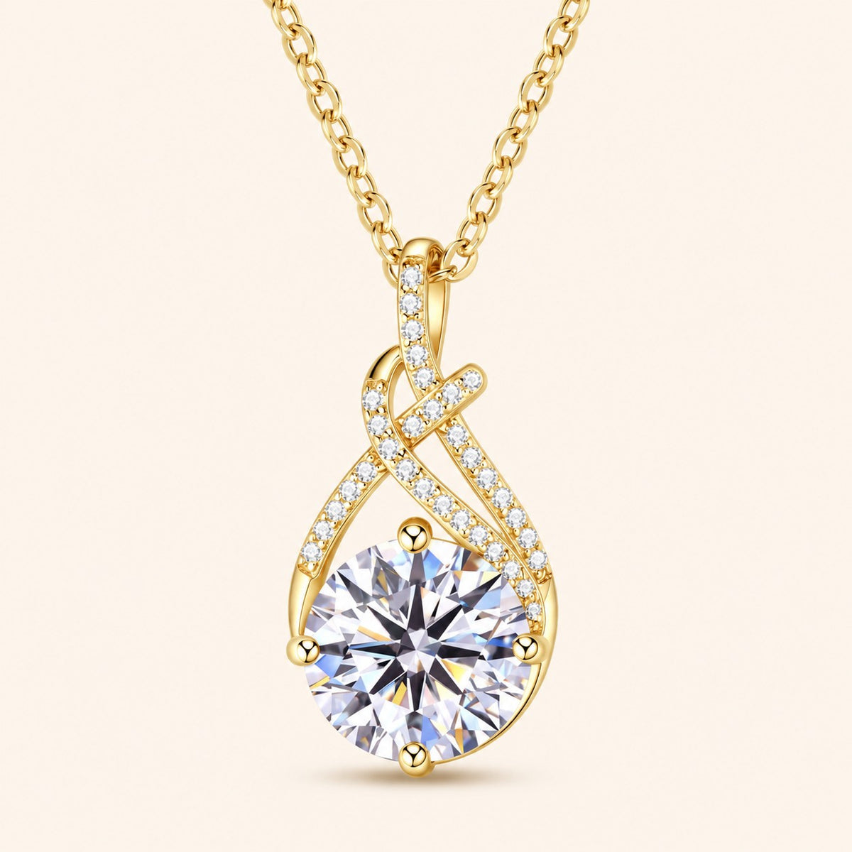 Siraj Pendant, gold finish