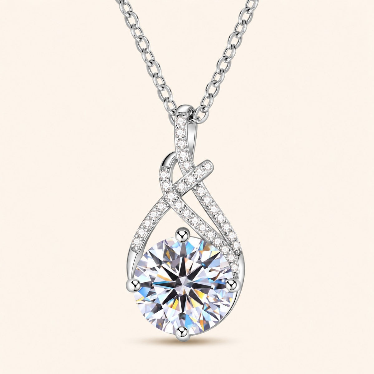 Siraj Pendant, silver finish