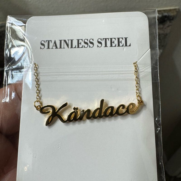 Customer photo of English Custom Name Necklace
