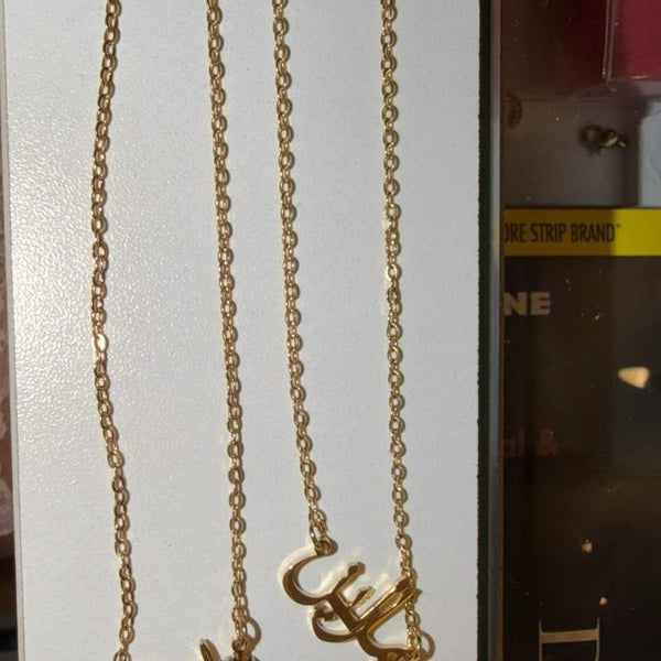 Customer photo of Custom Name Necklace 18k