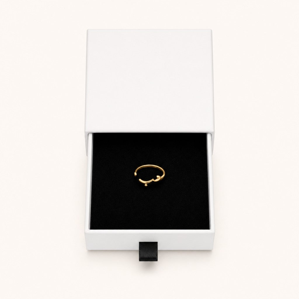 Add a Ring Box, gold finish