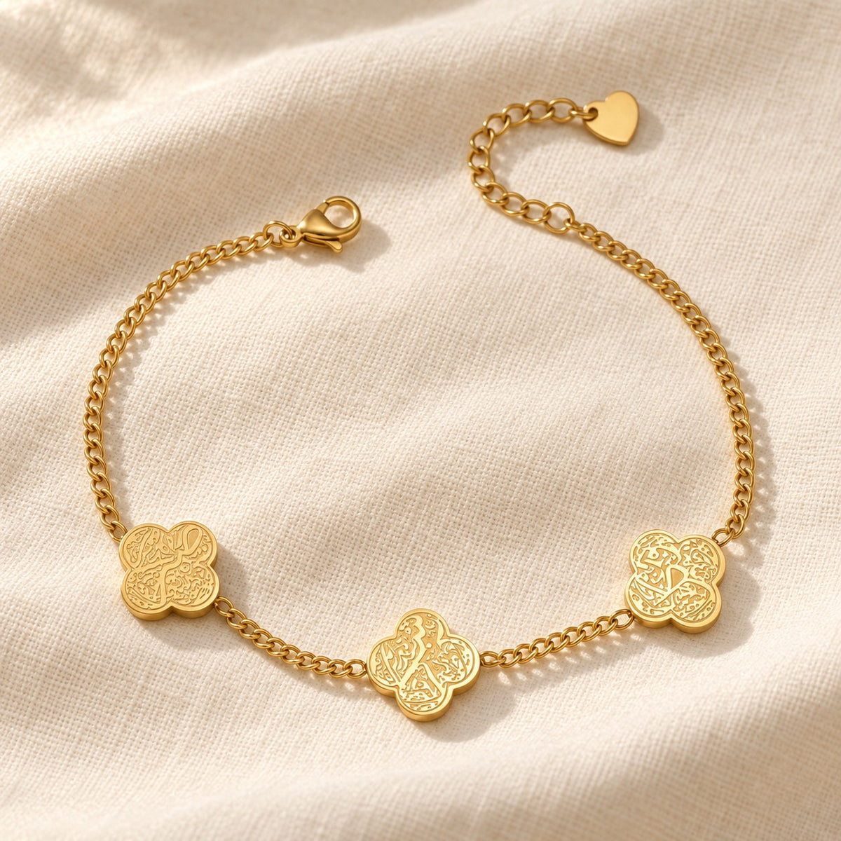 Rawdat Al Fuad Bracelet on cream linen