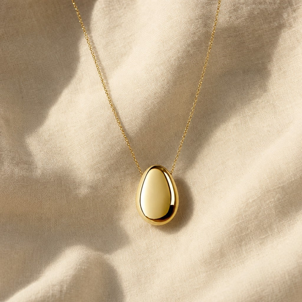 Layla Necklace on cream linen