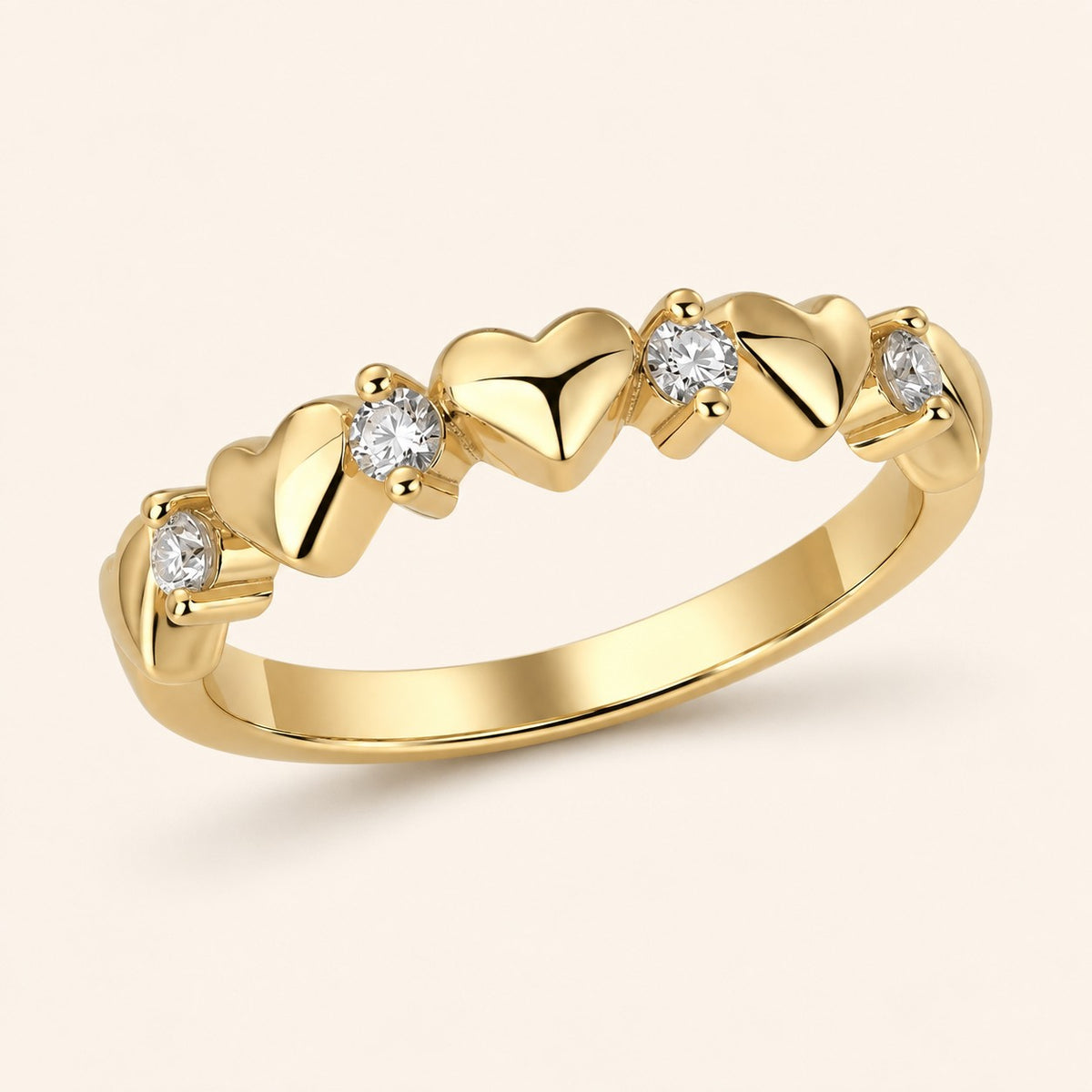 Ward Al Fuad Ring, gold finish