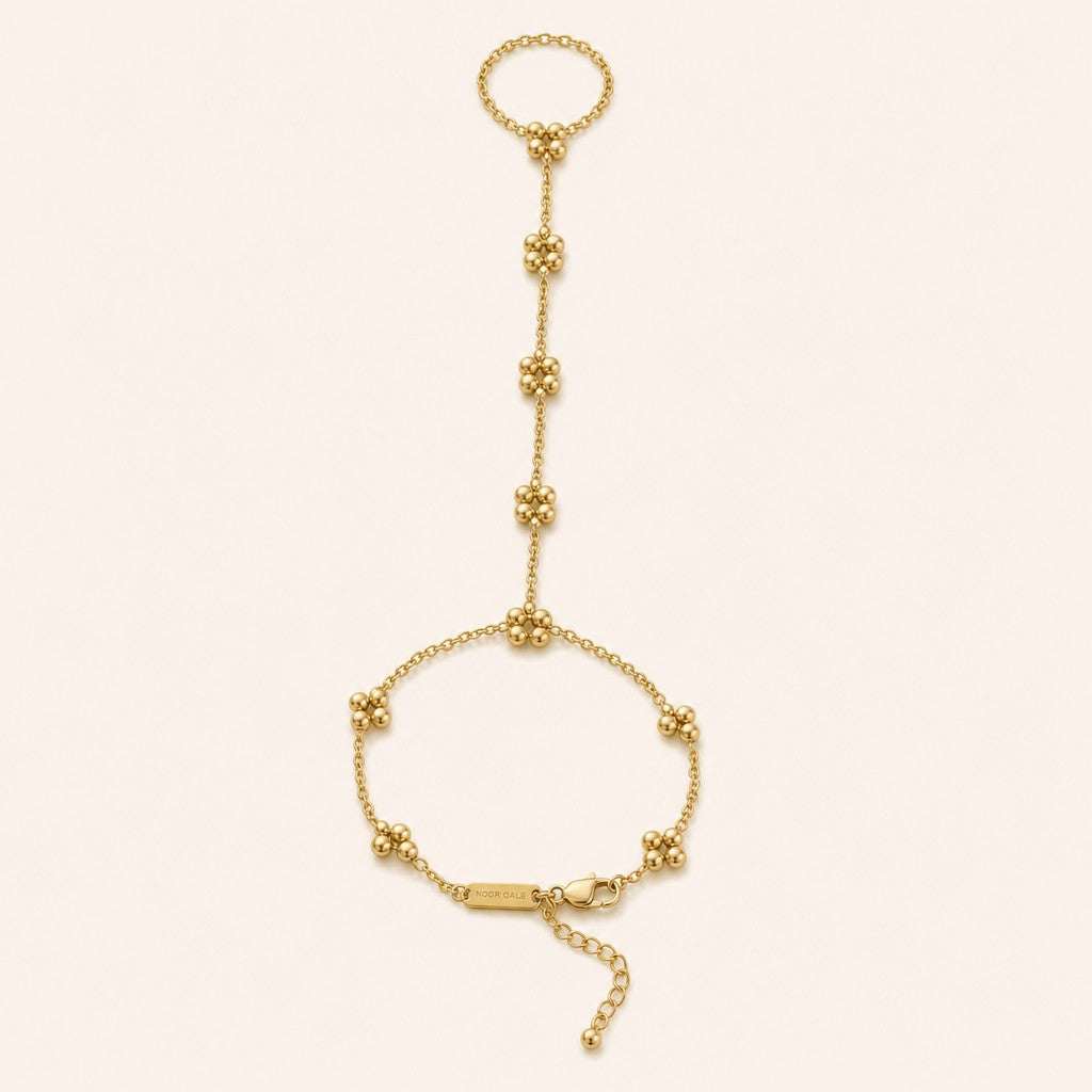Hand Chain, gold finish