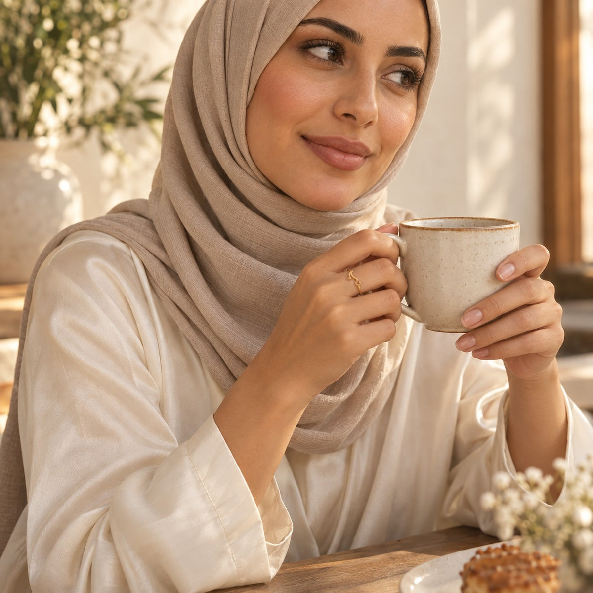 The Arabic Love Ring worn in everyday life