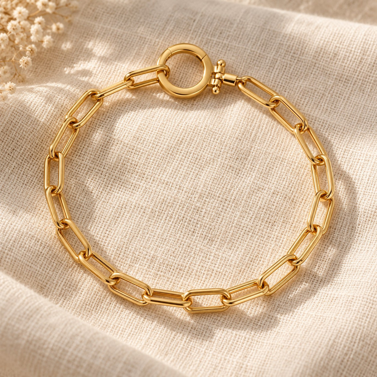 Parker Bracelet on cream linen