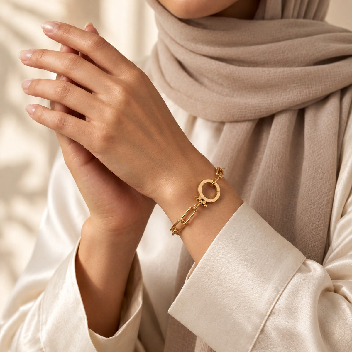Woman wearing the Parker Bracelet