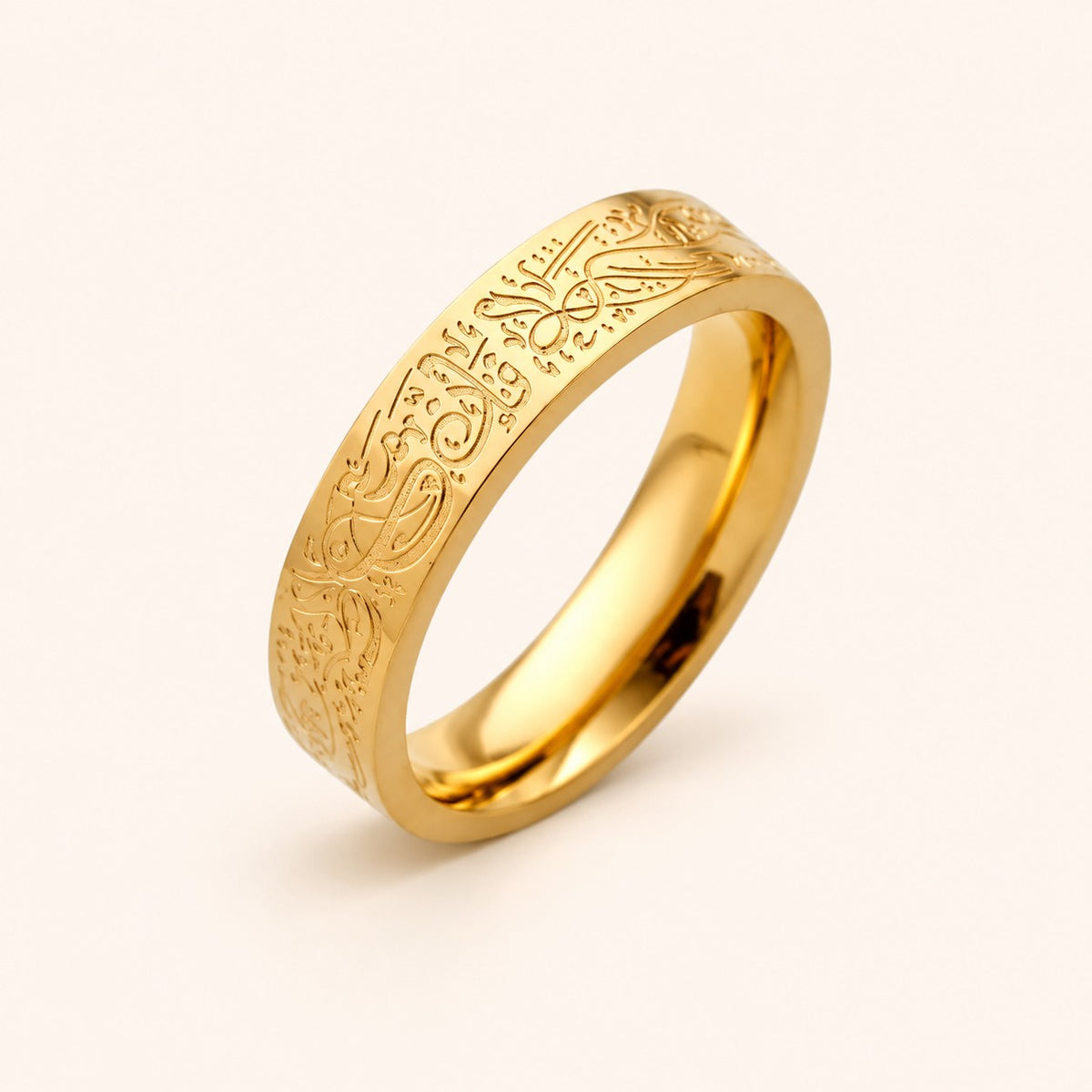 Sabr Ring, gold finish