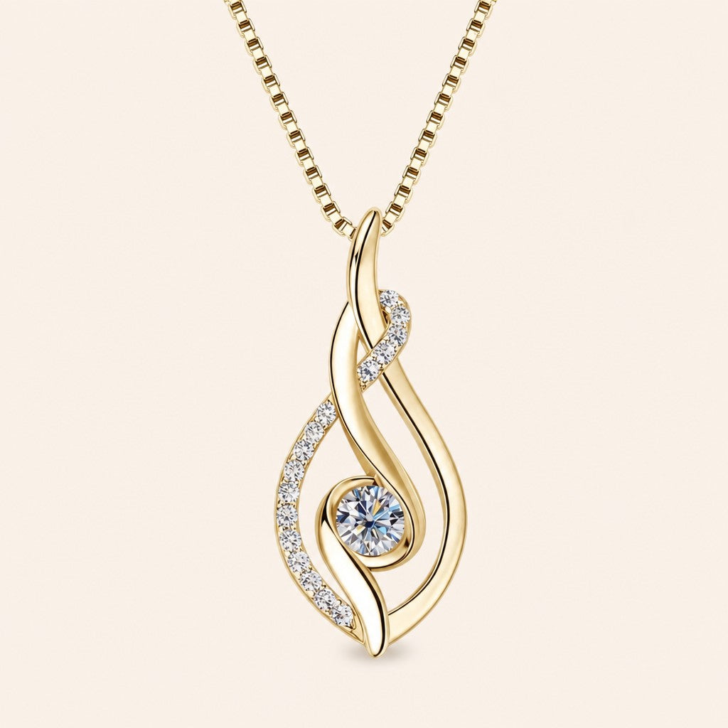Diya Al Nur Pendant, gold finish
