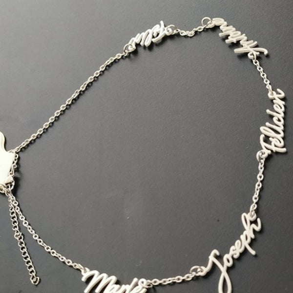 Customer photo of Wasl English Multiple Names Necklace